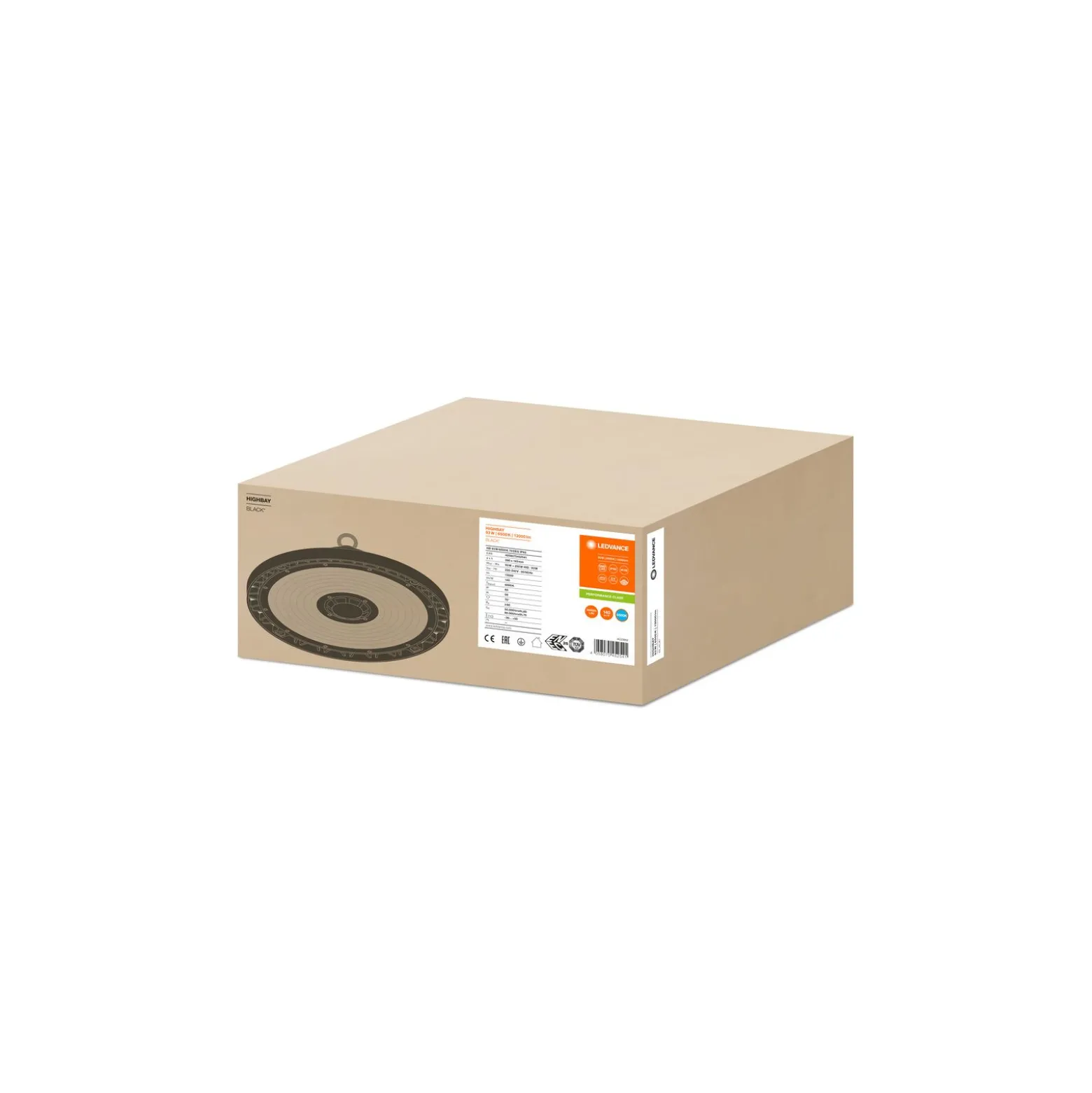 Ledvance LED Highbay Gen 3 93W 13000lm 70D - 865 Dagsljus | IP65