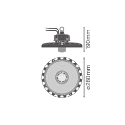 Ledvance LED Highbay Sensor Gen4 87W 13000lm 110D - 840 Kallvit | IP65 - Rörelse- och ljussensor