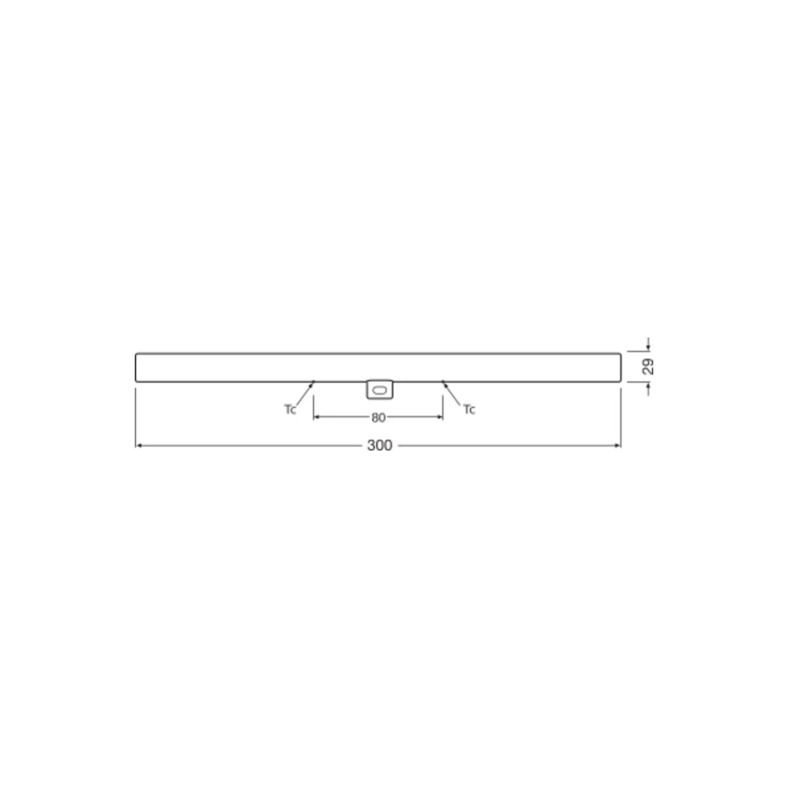 Ledvance Ledinestra BASE LED Tube 3.5W 370lm - 827 Extra Varm Vit | 30cm - Ersättare 25W