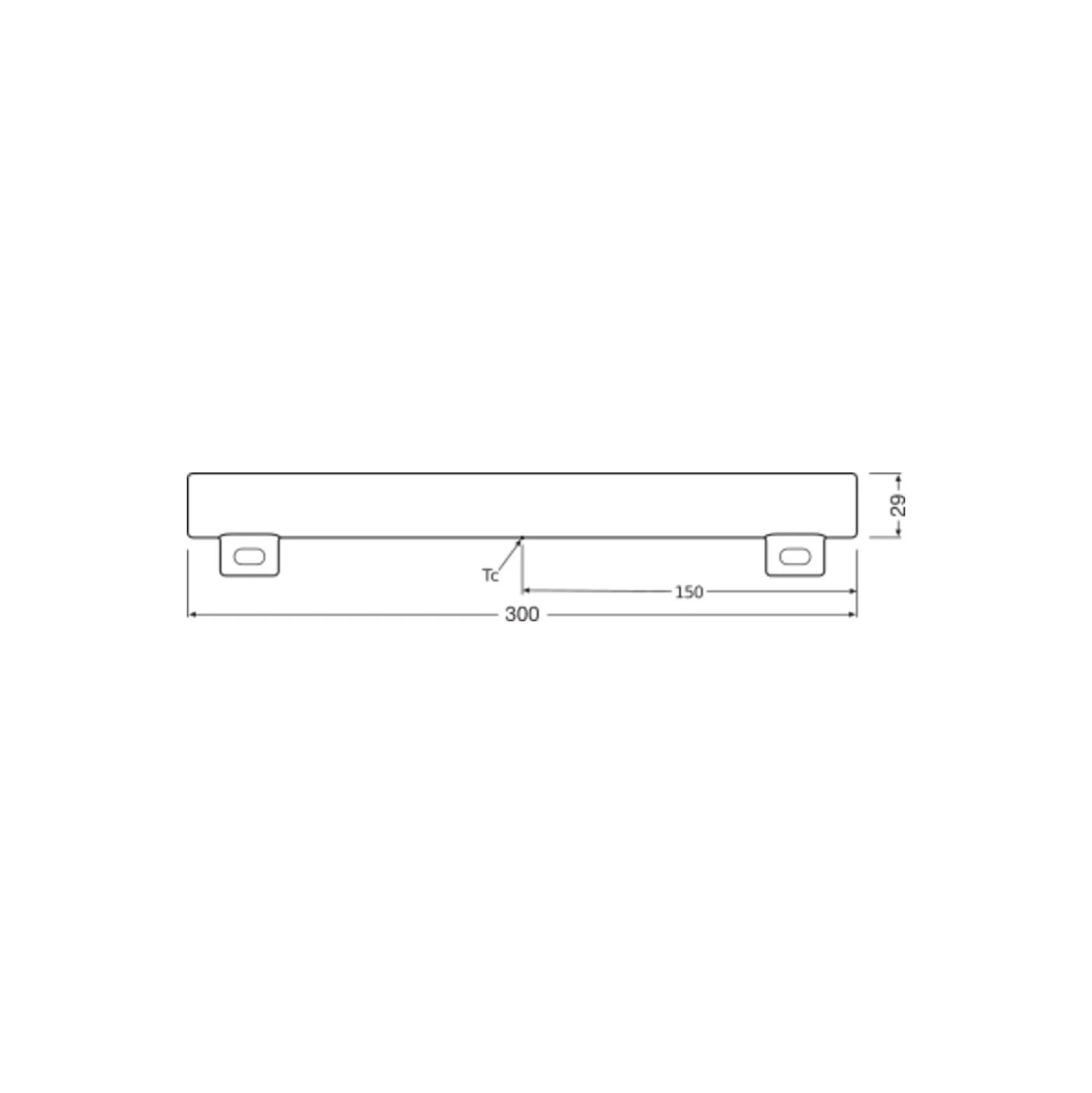 Ledvance Ledinestra BASE LED Tube 3.5W 370lm - 827 Extra Varm Vit | 30cm - Ersättare 25W