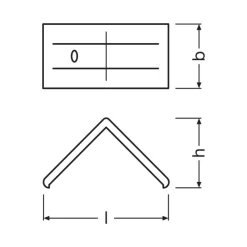 Ledvance LED-ljusslingor Mounting Fäste 90D för Profil PM06