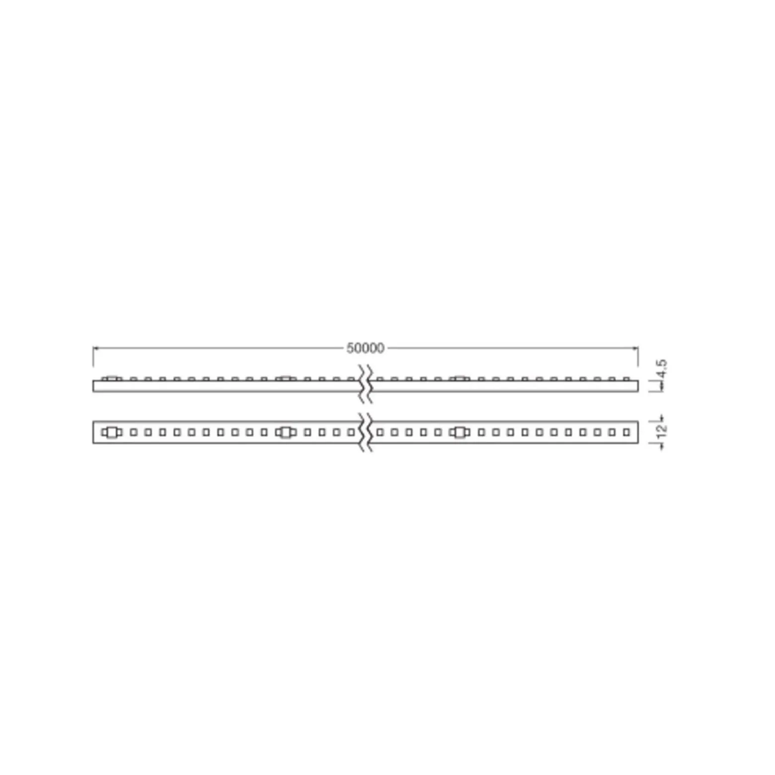 Ledvance Led-Ljusslingor Performance 1200 12W 1340lm 220-240 - 865 Dagsljus | 50M/12mm