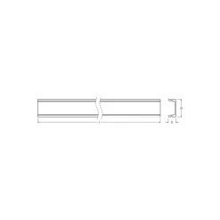 Ledvance LED-ljusslingor Profil Platt U-formad 17x7mm 100CM