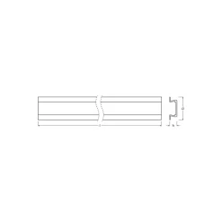 Ledvance LED-ljusslingor Profil Platt U-formad Wing 22x6mm 200CM