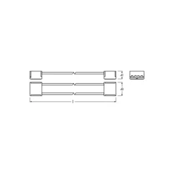 Ledvance LED-ljusslingor Superior ljusslingor Connector 2P 5CM