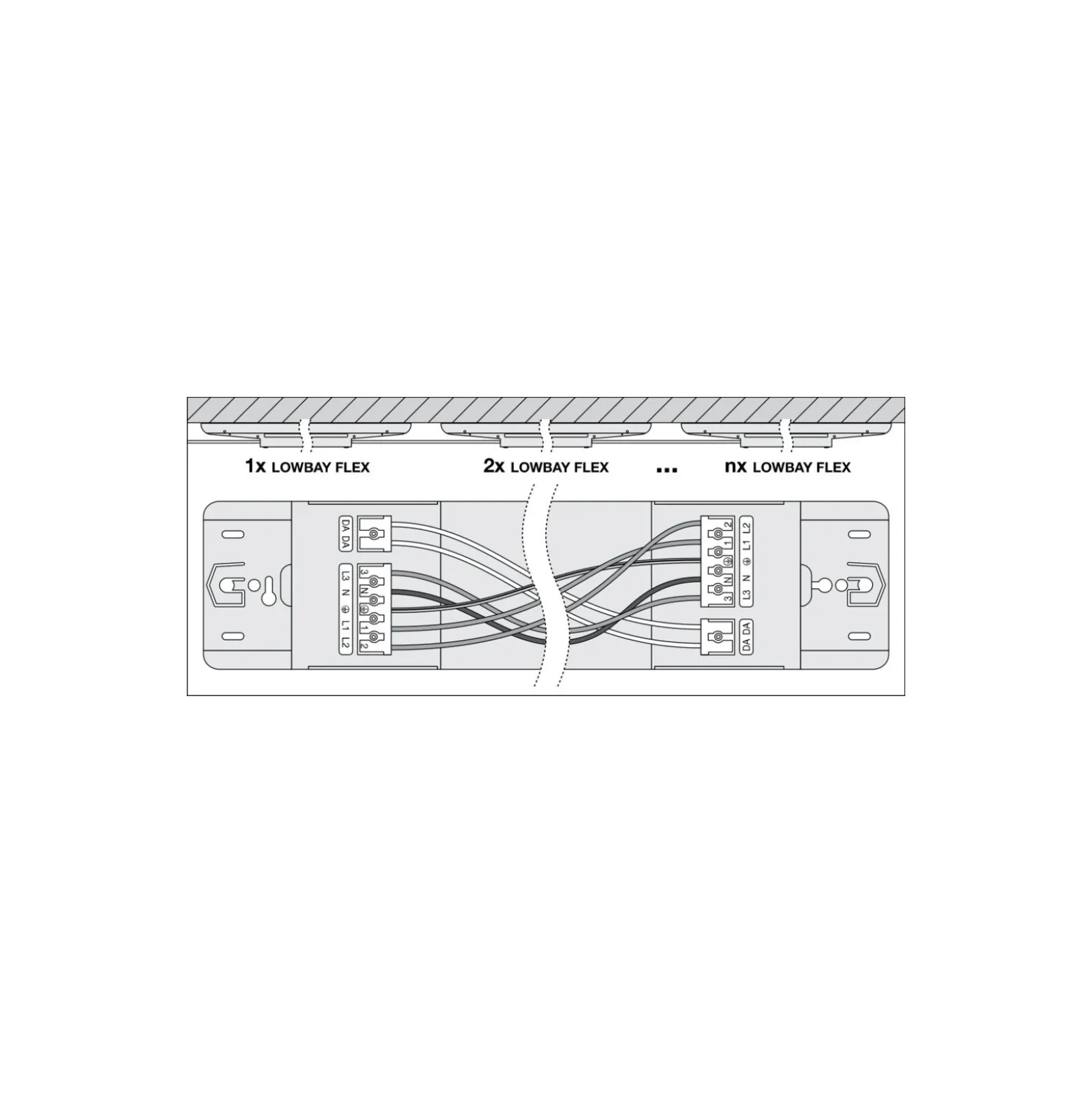 Ledvance LED Lowbay Flex Vit 73W 11680lm 120D - 840 Kallvit | IP66 - Dali Dimbar - Ersättare 250W