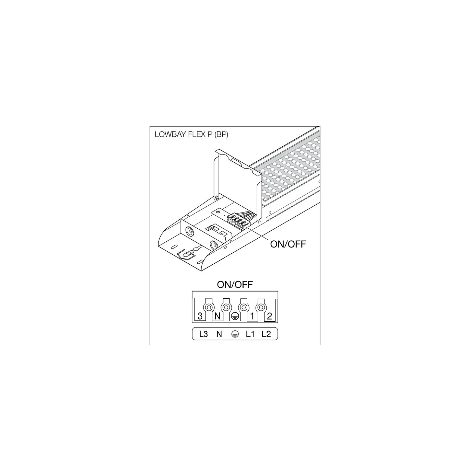 Ledvance LED Lowbay Flex Vit 73W 11680lm 90D - 840 Kallvit | IP66 - Dali Dimbar - Ersättare 250W