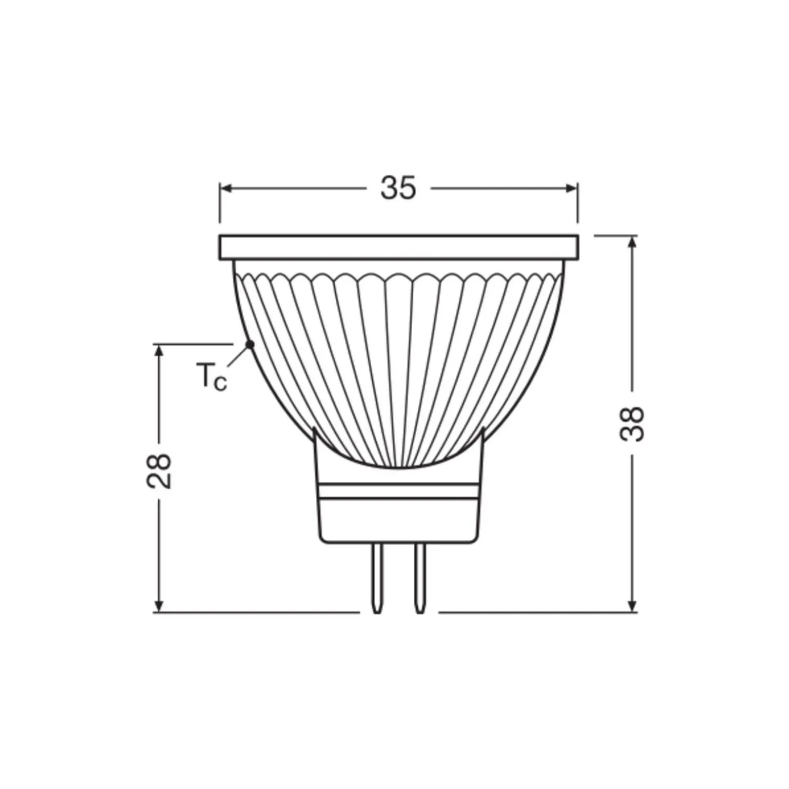 Ledvance LED MR11 Gu4 Reflektor 1.8W 184lm 36D - 840 Kallvit | Ersättare 20W