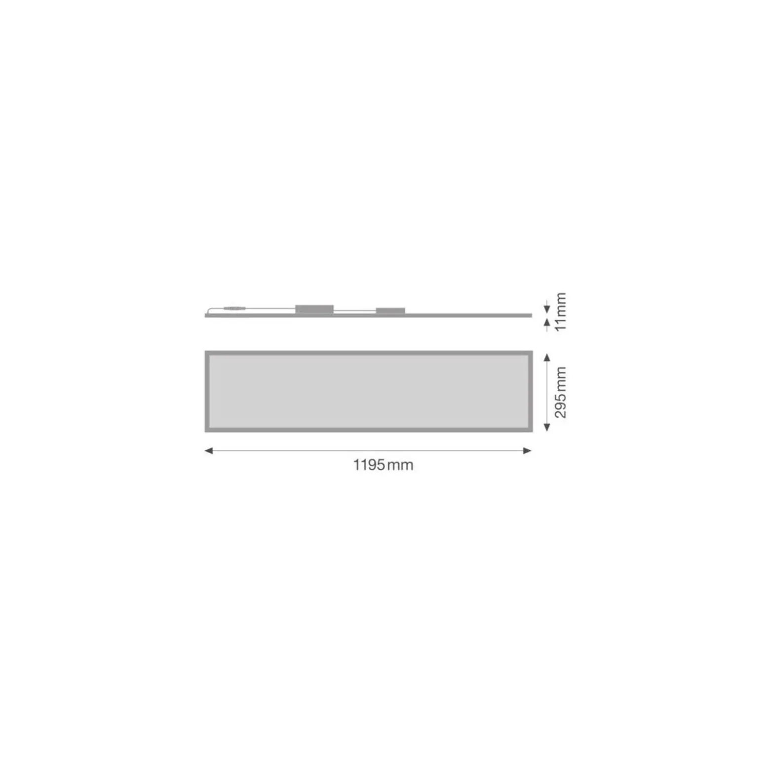 Ledvance LED Panel Biolux HCL 37W 4100lm - 927-965 Justerbar Vit | 120x30cm - UGR <19 - Bästa Färgåtergivning - Zigbee Dimbar