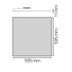 Ledvance LED Panel Biolux 40W 4600lm - 927-965 Justerbar Vit | 60x60cm - UGR <19 - Bästa Färgåtergivning - Dali Dimbar