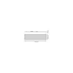Ledvance LED Panel Comfort Aluminium Vit 33W 4320lm - 830 Varm Vit | 120x30cm - UGR < 19