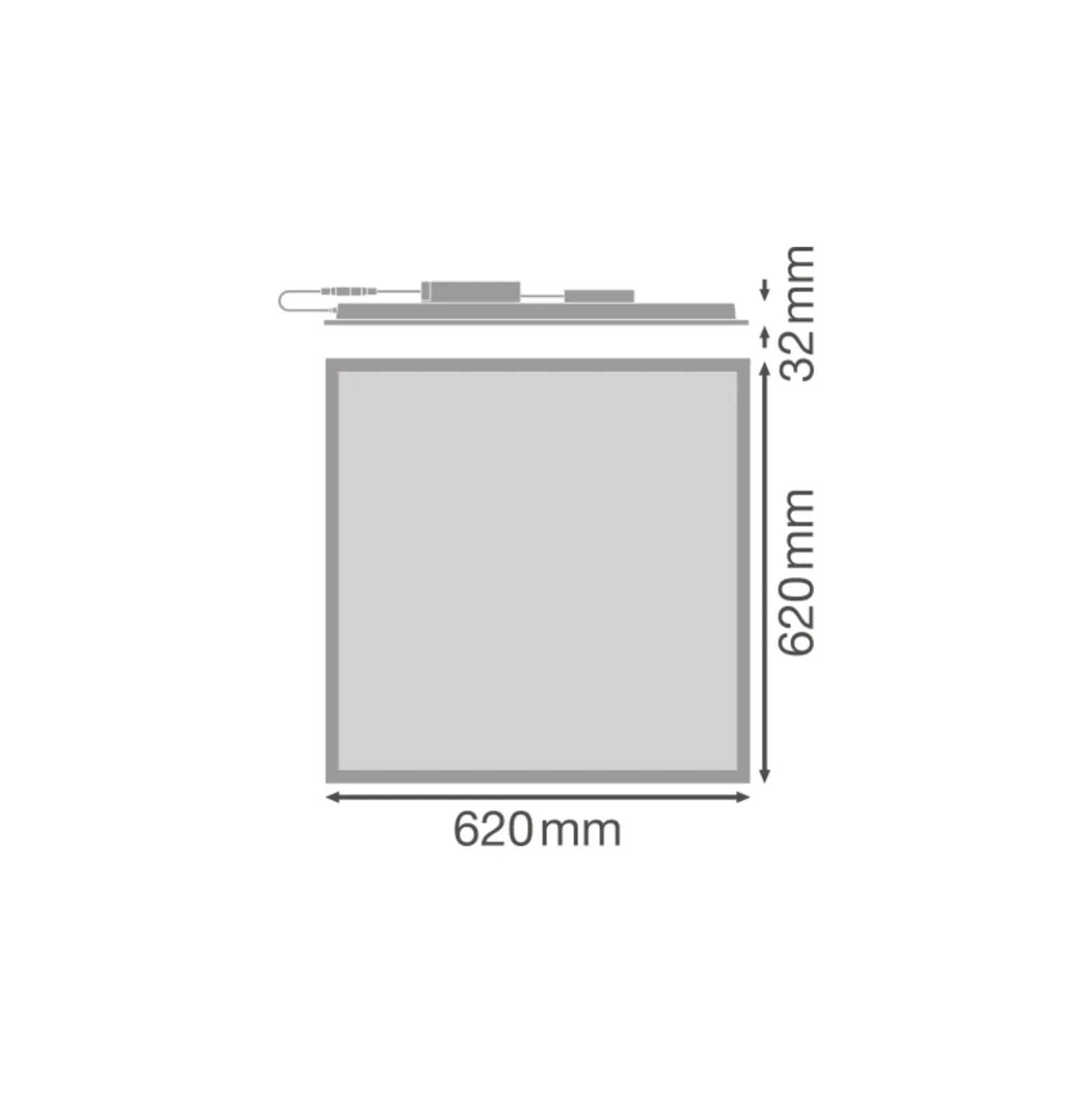 Ledvance LED Panel Comfort Gen 2 33W 4320lm - 830 Varm Vit | UGR <19 -Zigbee Dimbar