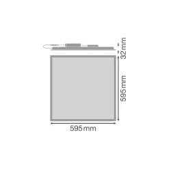 Ledvance LED Panel Comfort Gen 2 28W 3640lm - 840 Kallvit| 60x60cm - UGR <22 - Zigbee Dimbar
