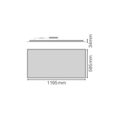 Ledvance LED Panel Compact 42W 5880lm - 830-840 CCT | 120x60cm - UGR <19