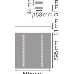 Ledvance LED Panel IndiviLED 33W 4000lm - 840 Kallvit | 60x60cm