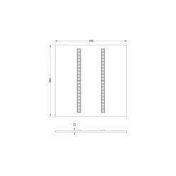 Ledvance LED Panel Indiviled 38W 4700lm - 930 Varm Vit | 60x60cm - UGR <19 - Bästa Färgåtergivning - Dali Dimbar