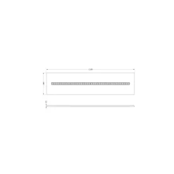 Ledvance LED Panel Indiviled 38W 4900lm - 930 Varm Vit | 120x30cm - UGR <19 - Bästa Färgåtergivning - Dali Dimbar