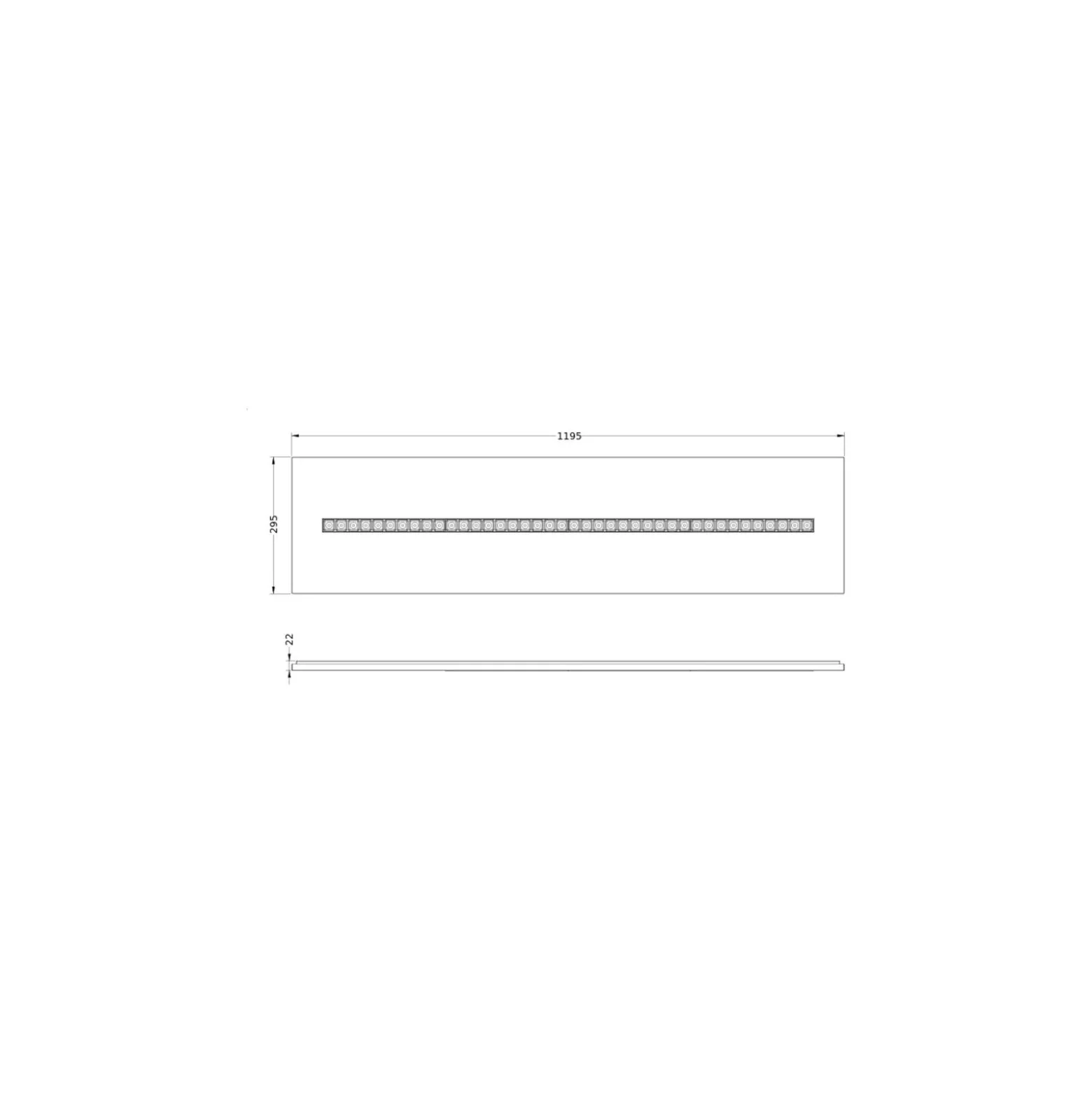 Ledvance LED Panel Indiviled 38W 5150lm - 940 Kallvit | 120x30cm - UGR <19 - Bästa Färgåtergivning - Dali Dimbar