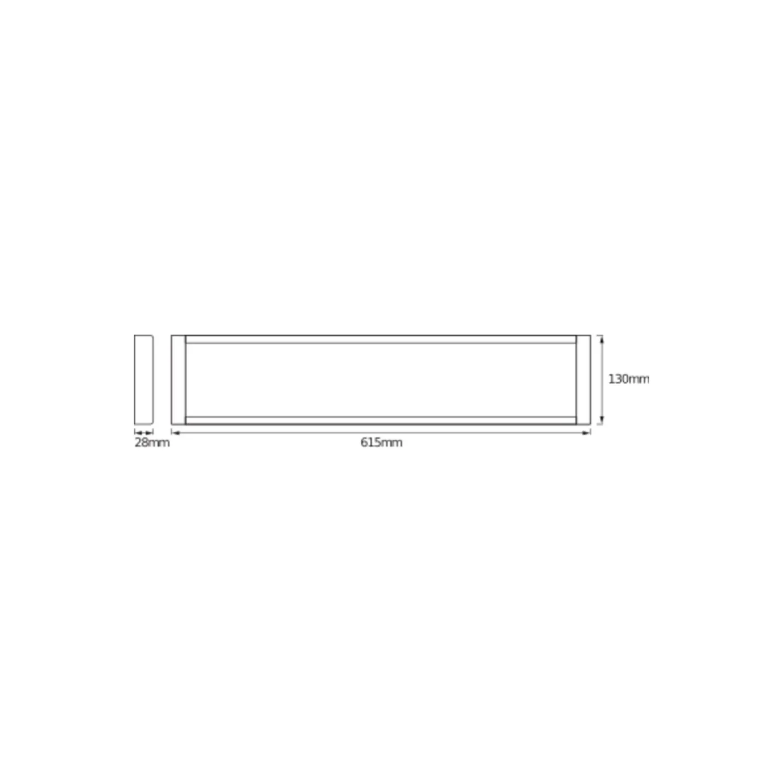 Ledvance LED Panel Office Line 25W 2500lm - 840 Kallvit | 62x13cm