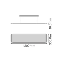 Ledvance LED Panel Pendellampa 36W 3800lm - 830 Varm Vit | 120x30cm - UGR <19 - Dali Dimbar