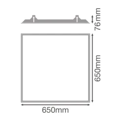 Ledvance LED Panel Performance Mounting Ram | 65x65cm