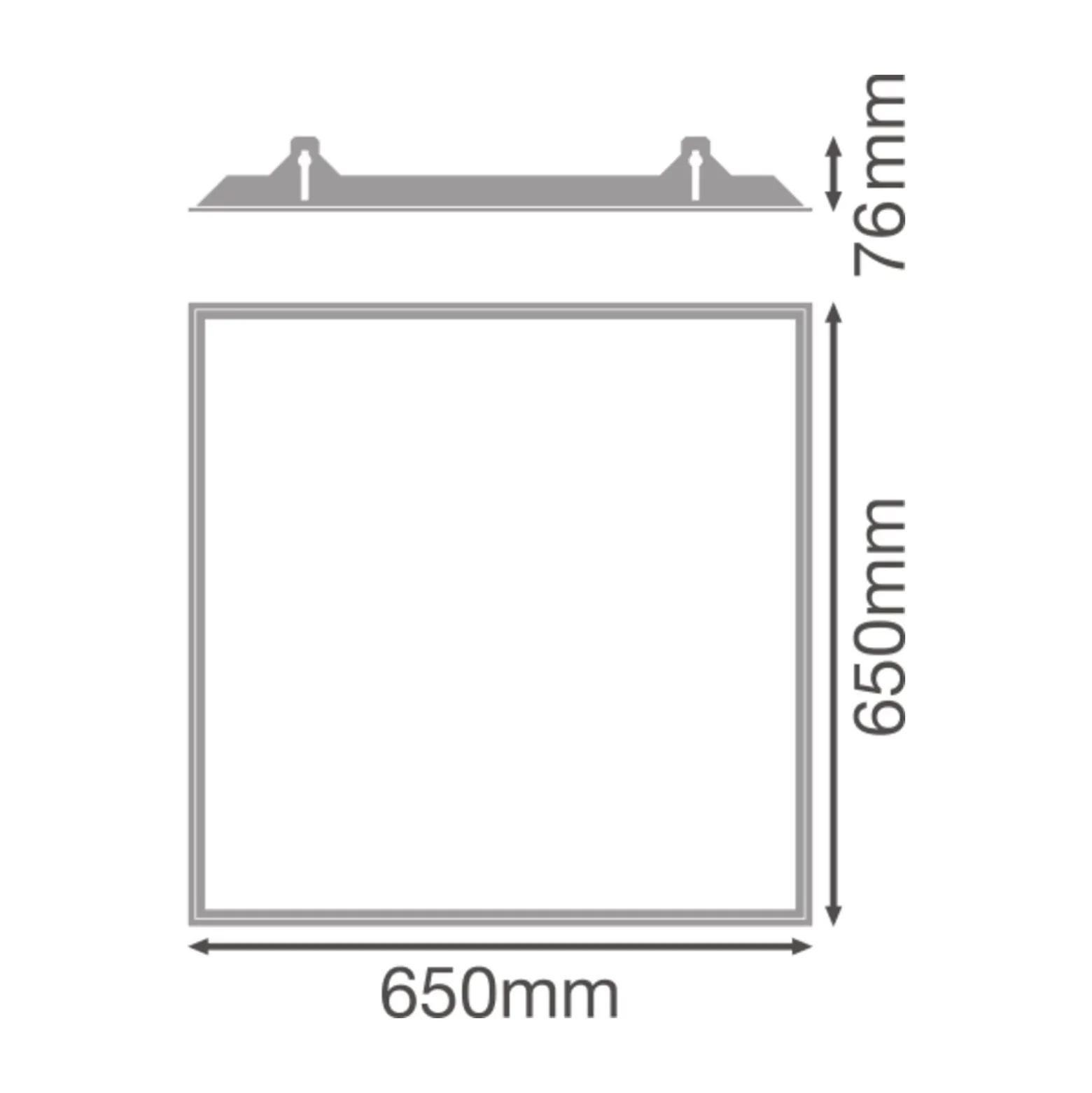 Ledvance LED Panel Performance Mounting Ram | 65x65cm