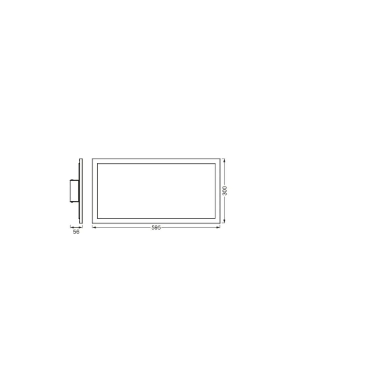 Ledvance LED Panel Planon Plus 22W 1600lm - 830 Varm Vit | 60x30cm