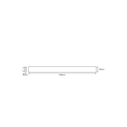 Ledvance LED Panel Planon Trimlös 35W 2500lm - 830 Varm Vit | 120x10cm