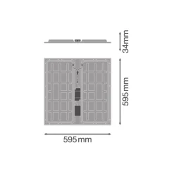 Ledvance LED Panel Protect 600 36W 5040lm - 840 Kallvit | 60x60cm - UGR <23