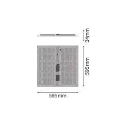 Ledvance LED Panel Protect 36W 5040lm - 840 Kallvit| 60x60cm - UGR <22 - Zigbee Dimbar