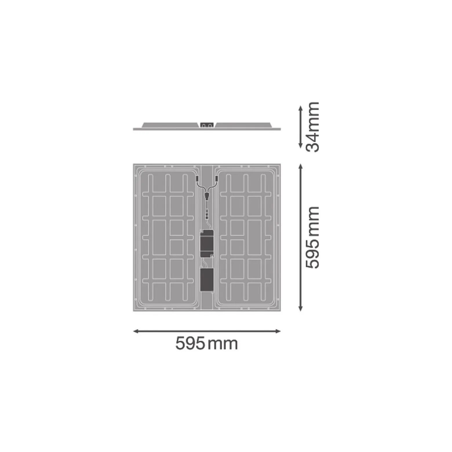 Ledvance LED Panel Protect 36W 5040lm - 840 Kallvit| 60x60cm - UGR <22 - Zigbee Dimbar