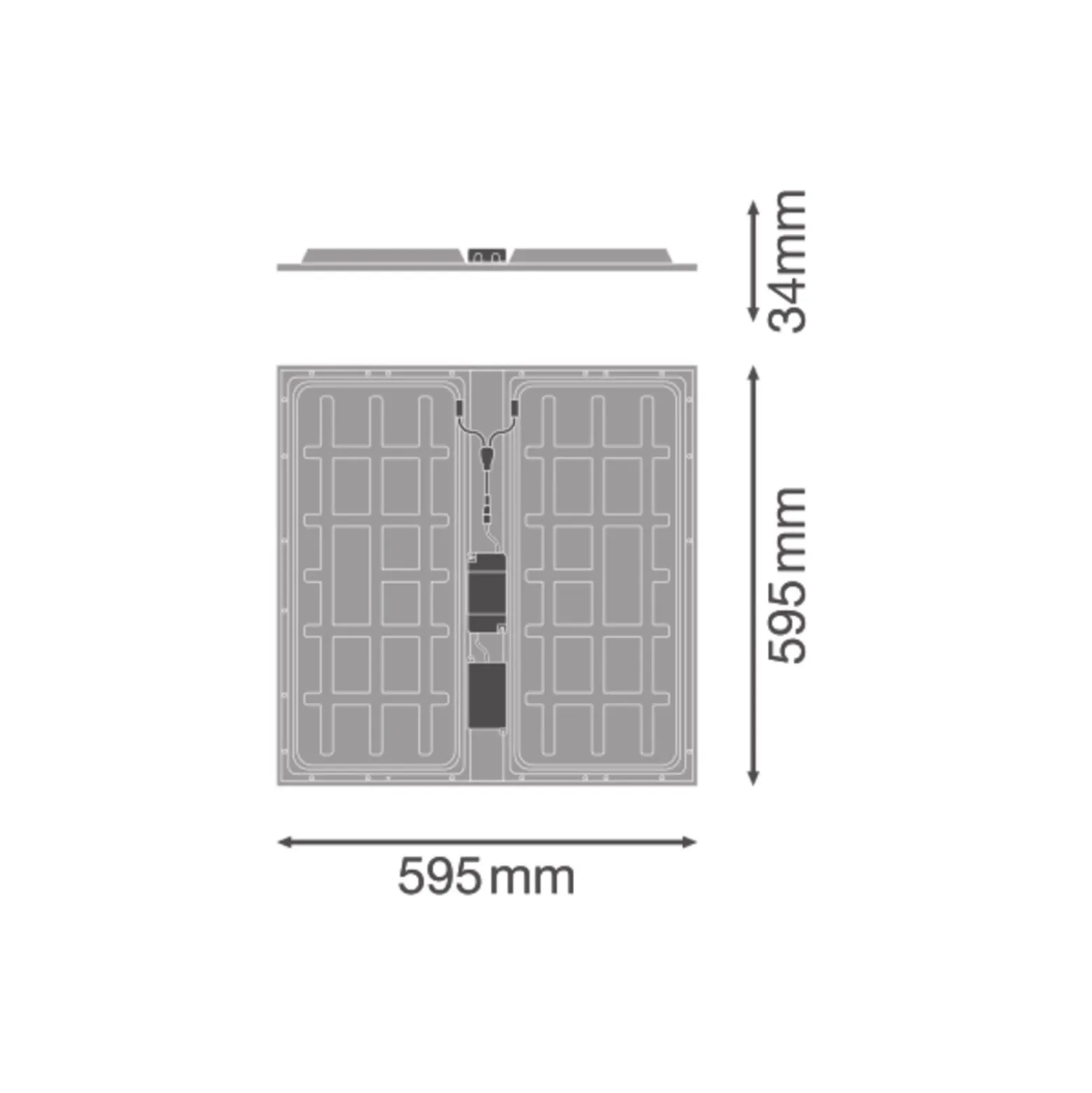 Ledvance LED Panel Protect 600 36W 5040lm - 830 Varm Vit | 60x60cm - UGR <23 - Dali Dimbar