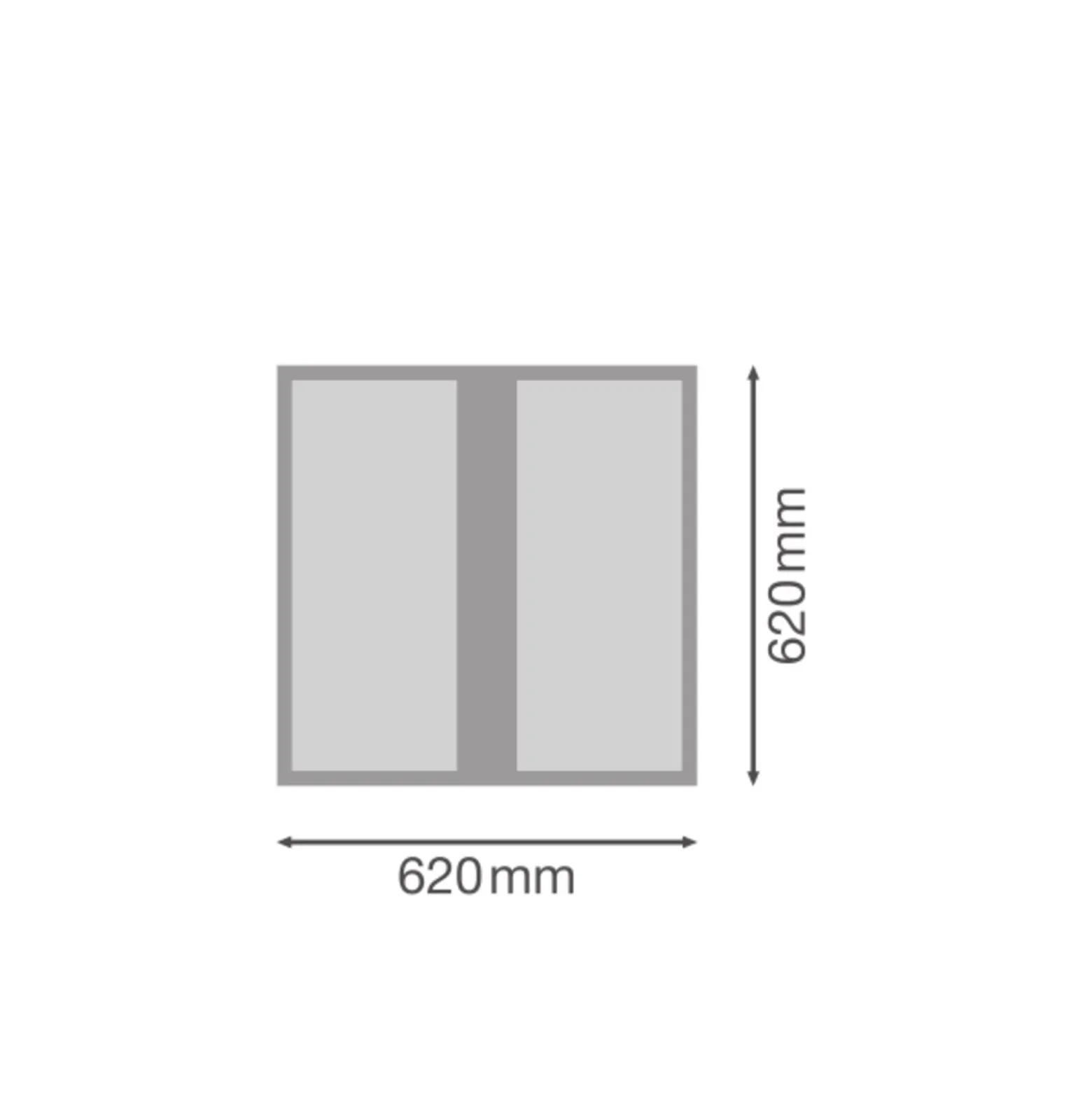 Ledvance LED Panel Protect 36W 3080lm - 840 Kallvit | 62.5x62.5cm - UGR <19