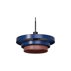 Ledvance LED Pendellampa Decor Layers Pendellampa Stål Blå | Passande för 1x E27