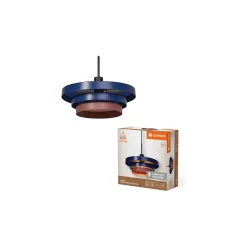 Ledvance LED Pendellampa Decor Layers Pendellampa Stål Blå | Passande för 1x E27