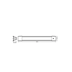 Ledvance LED Pendellampa Office Line Curve Vit 24W 2100lm - 840 Kallvit
