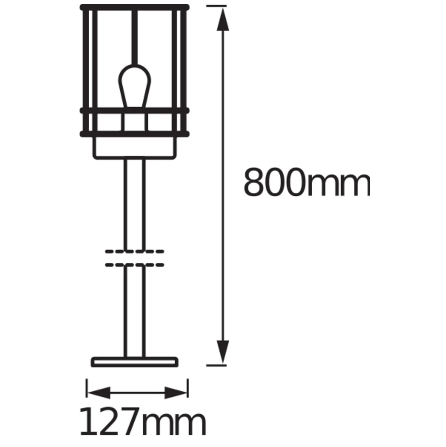 Ledvance LED Piedestallampa E27 Endura Classic Post Stål | 80cm
