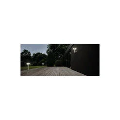 Ledvance LED Piedestallampa Endura Stil Dubbel Circle Stål 6W 400lm - 830 Varm Vit | Solar - Rörelse- och Ljussensor