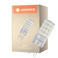 Ledvance LED Pin G9 Klar 4.9W 806lm - 840 Kallvit | Ersättare 60W