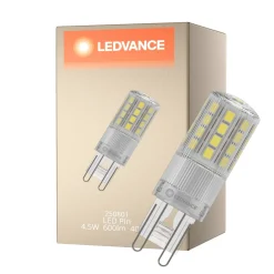 Ledvance LED Pin G9 Klar 4.5W 600lm - 840 Kallvit | Ersättare 48W