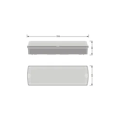 Ledvance LED Plafond Compact Svart 11W 840lm - 830-840 CCT | IP65 - 3 Timmar Nödbelysning - Rörelsesensor, Ljussensor