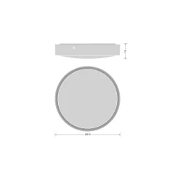 Ledvance LED Plafond Runda Vit 17.5W 2280lm - 830-840 CCT | 312mm - IP65 - Rörelse- och Ljussensor