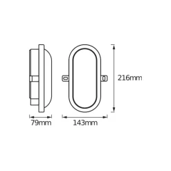 Ledvance LED Plafond Svart 11W - 840