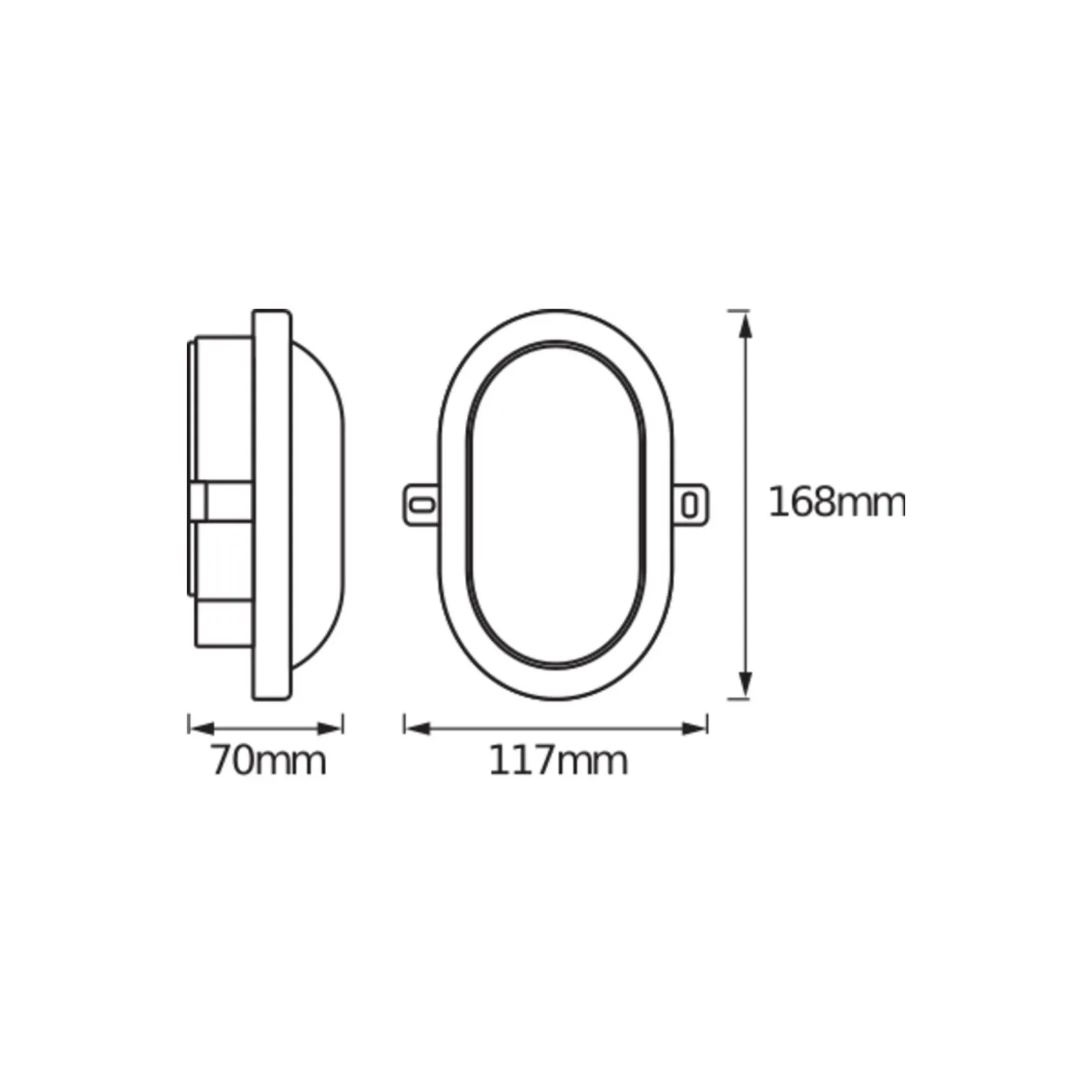Ledvance LED Plafond Svart 6W - 840