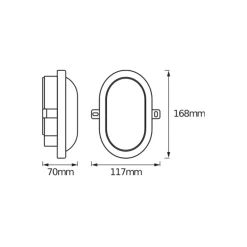 Ledvance LED Plafond Vit 6W - 840
