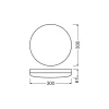 Ledvance LED Plafond 300 Vit 24W 1920lm - 840 Kallvit | 300mm - IP65