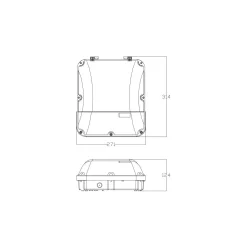 Ledvance LED Porchlight Väggpack Combo Svart 24W 2640lm - 840-865 CCT | IP65