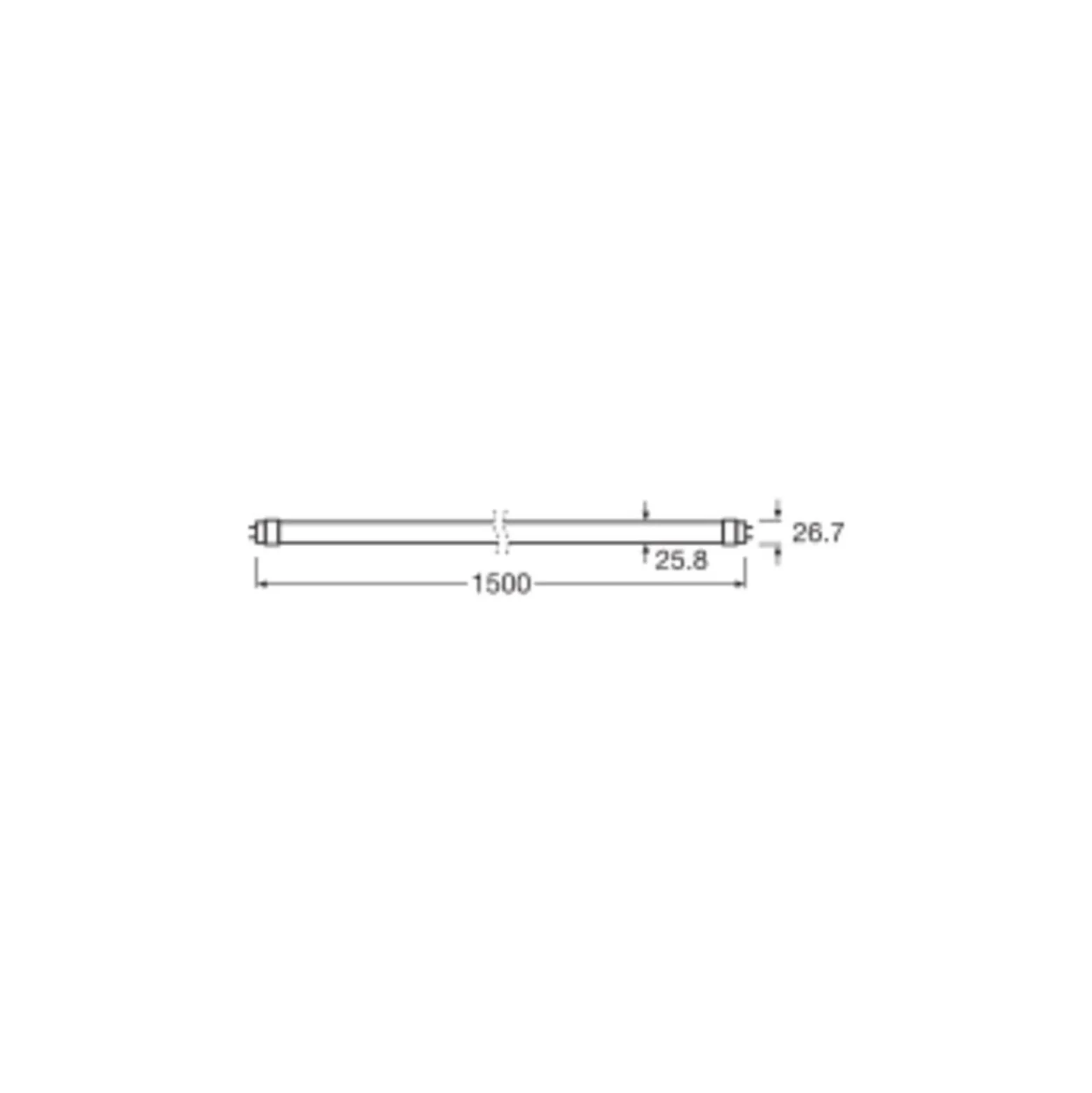 Ledvance LED Rör T8 Connected (EM/Mains) Ultra Output 23W 3700lm - 840 Kallvit | 150cm - Zigbee Dimbar - Ersättare 58W