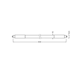 Ledvance LED Rör T5 (HF) High Efficiency 10W 1500lm - 840 Kallvit | 85cm - Ersättare 21W