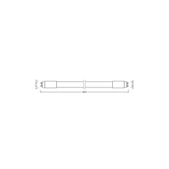 Ledvance LED Rör T8 (UN) Ultra Output 7.5W 1100lm - 840 Kallvit | 60cm - Ersättare 18W